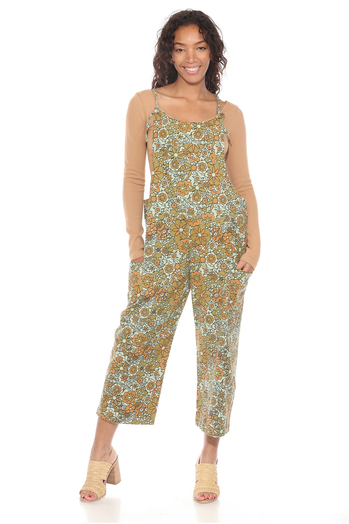 Flower Power Oversized Overalls | Silly Yogi