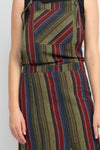 Striped Twirl Skirt Overall