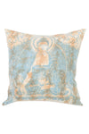 Tie Dye Throw Pillow With Buddha Print Cover