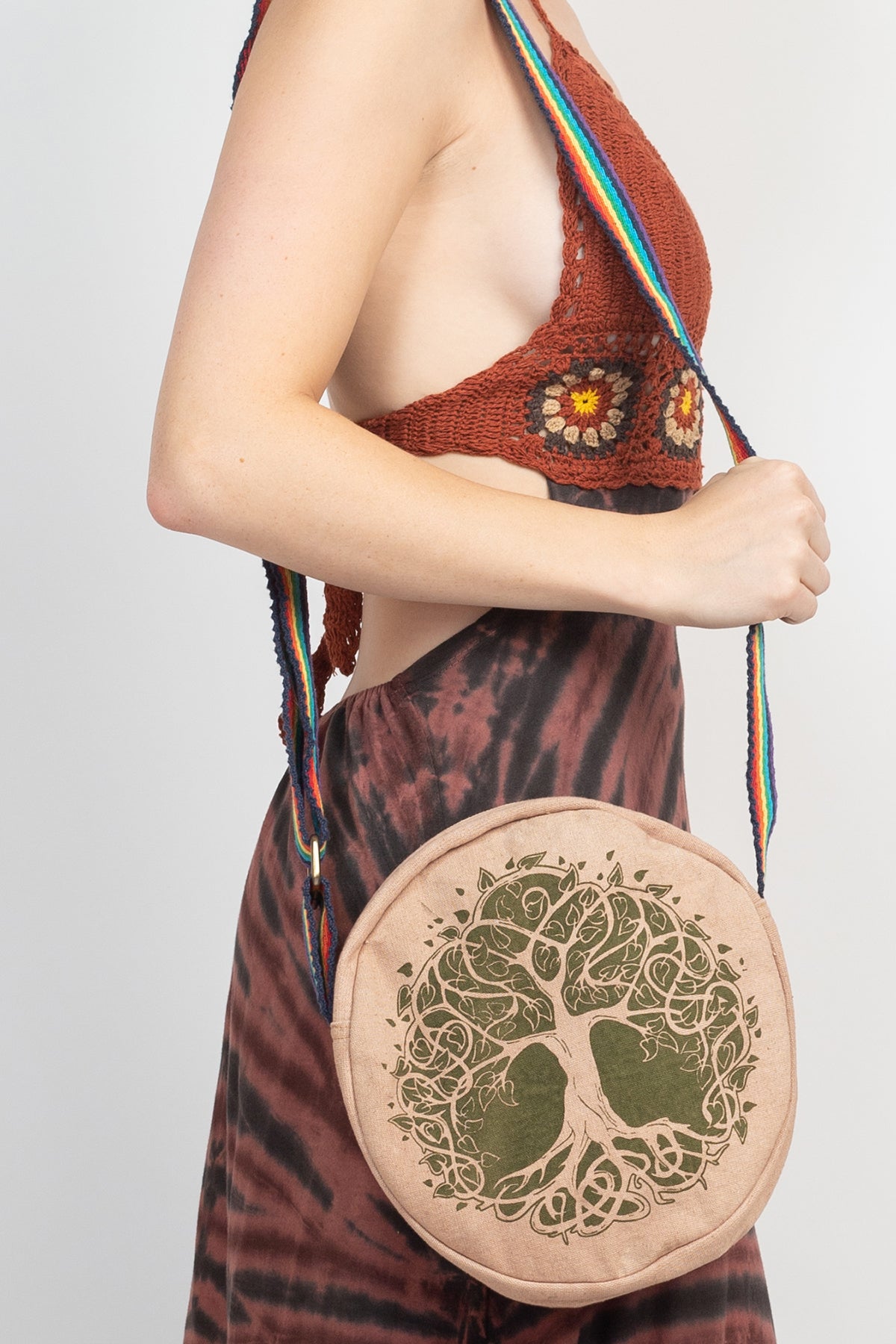Bohemian Round Crossbody Bag | Silly Yogi