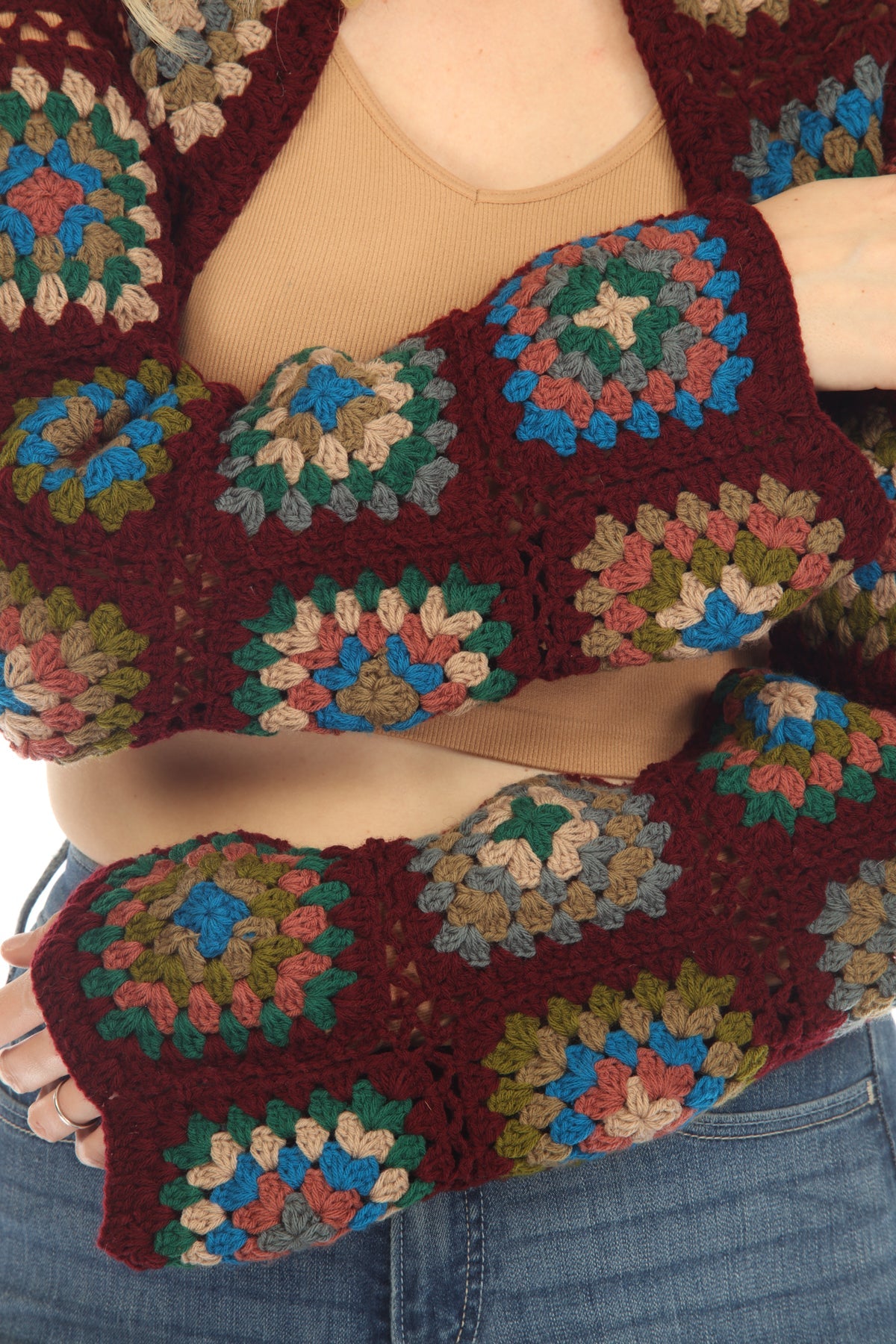 Granny Square Crochet Bolero | Silly Yogi