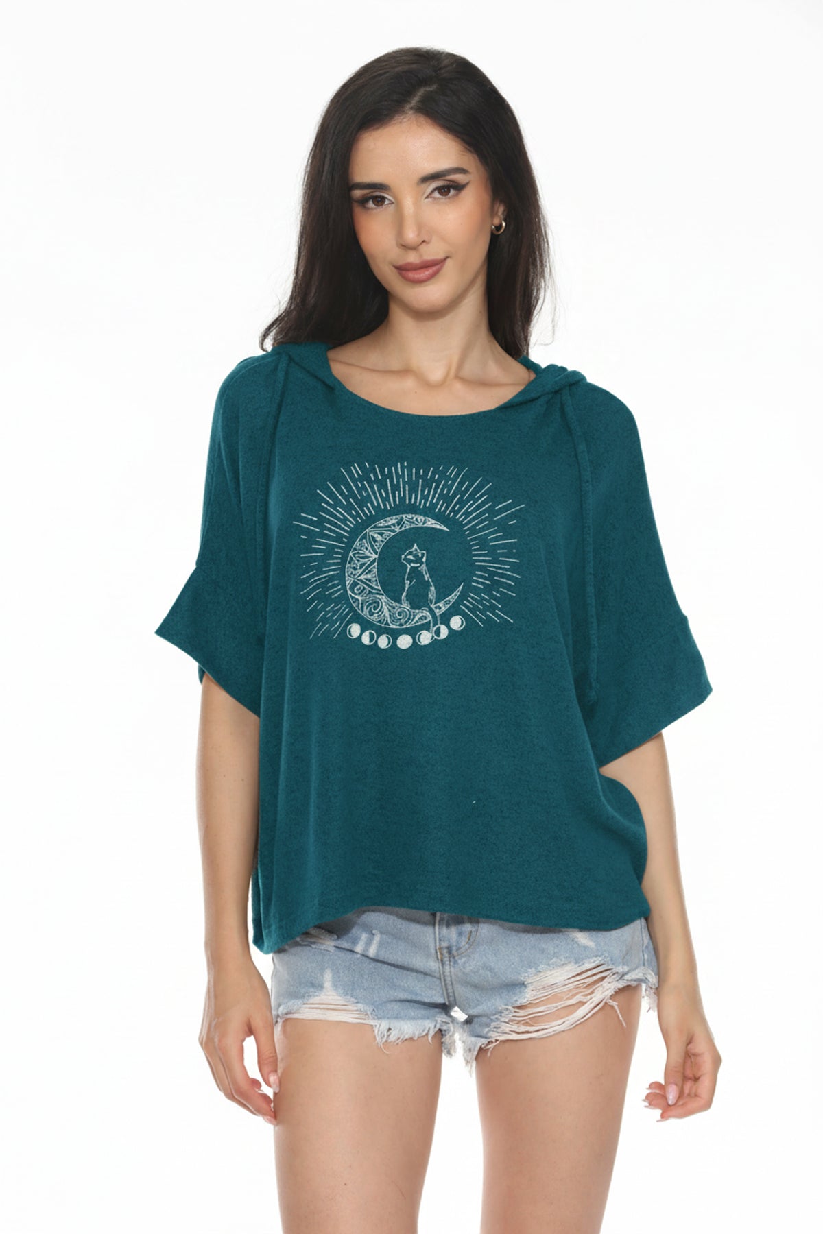 Lunar Cat Oversize Soft Sweater
