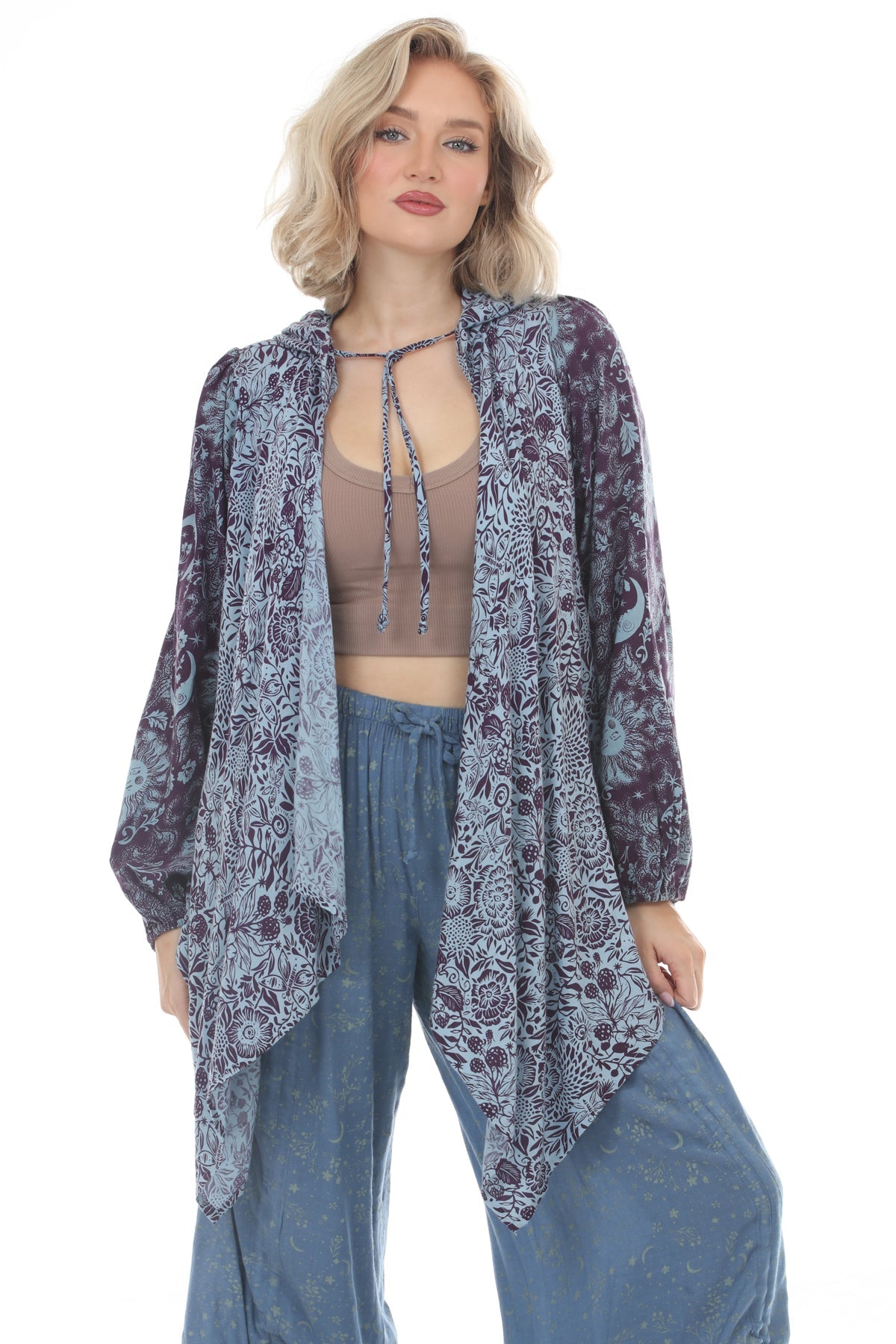 Romantic Celestial Flowy Hoodie