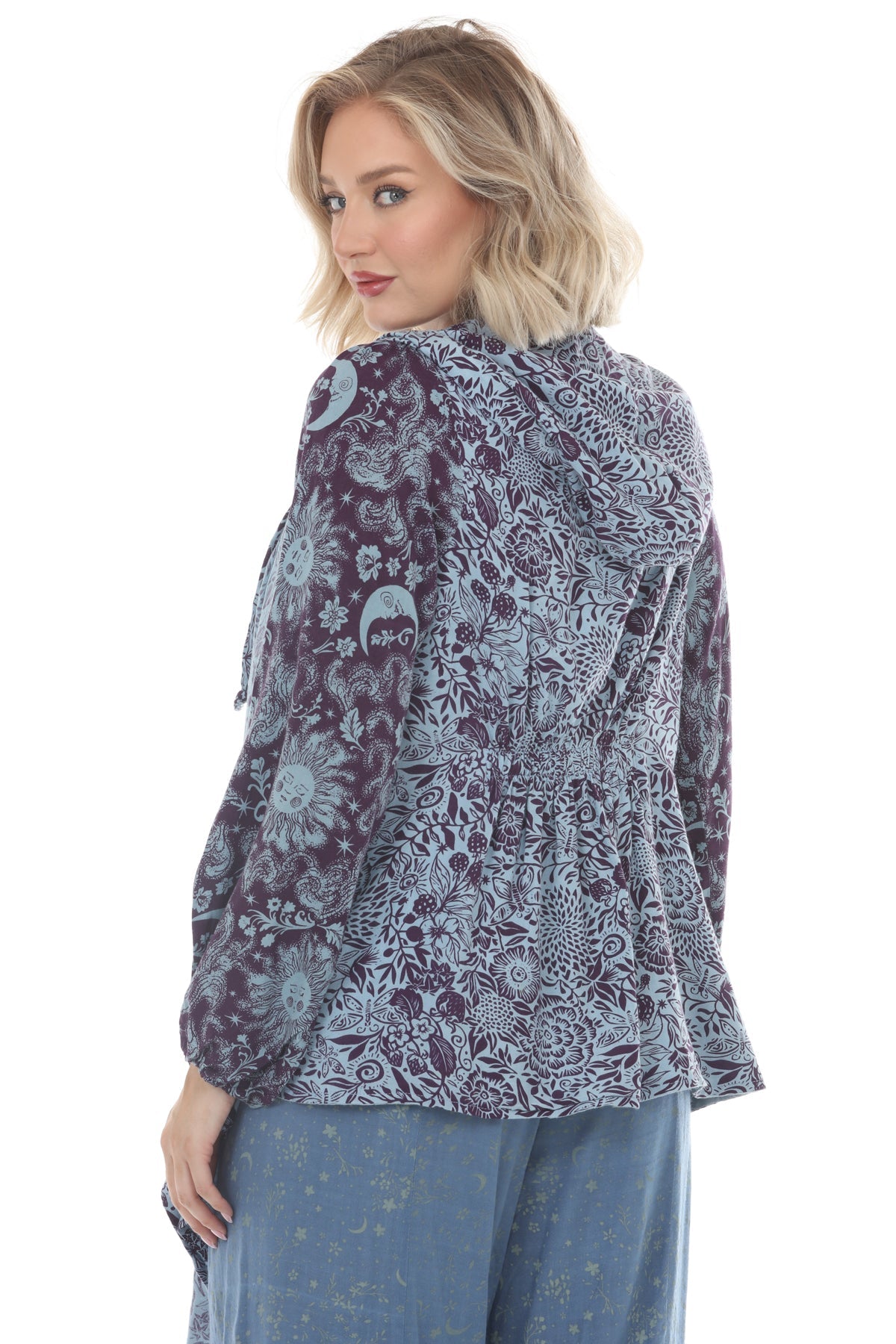 Romantic Celestial Flowy Hoodie