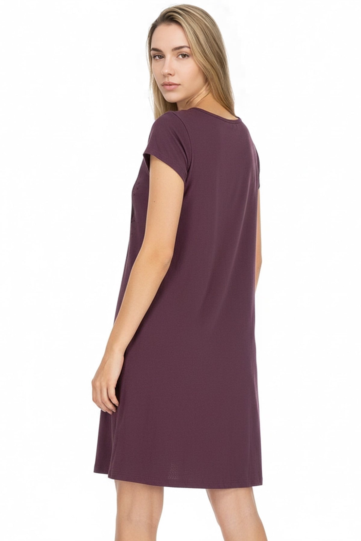 Mushroom Henley Jersey Dress