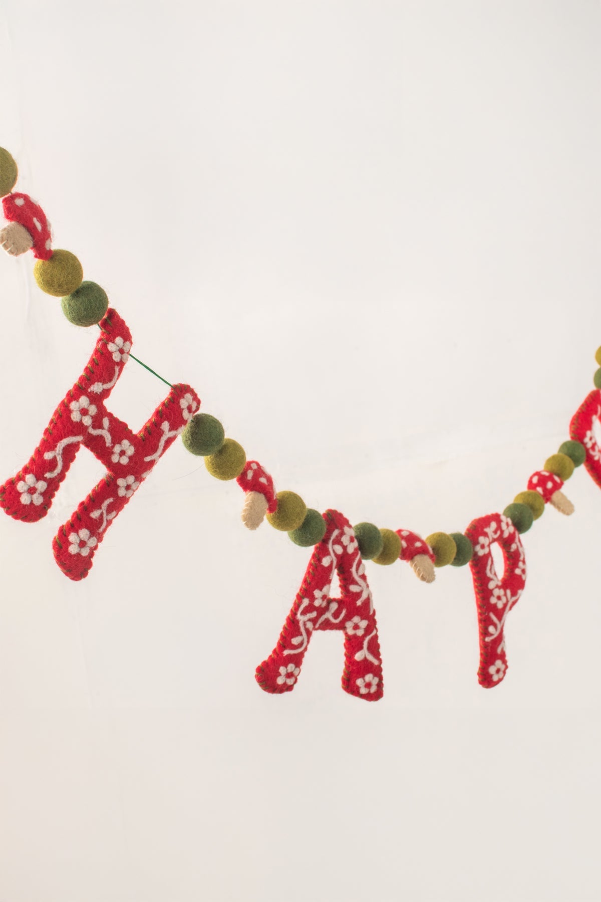 Mushroom Happy Garland