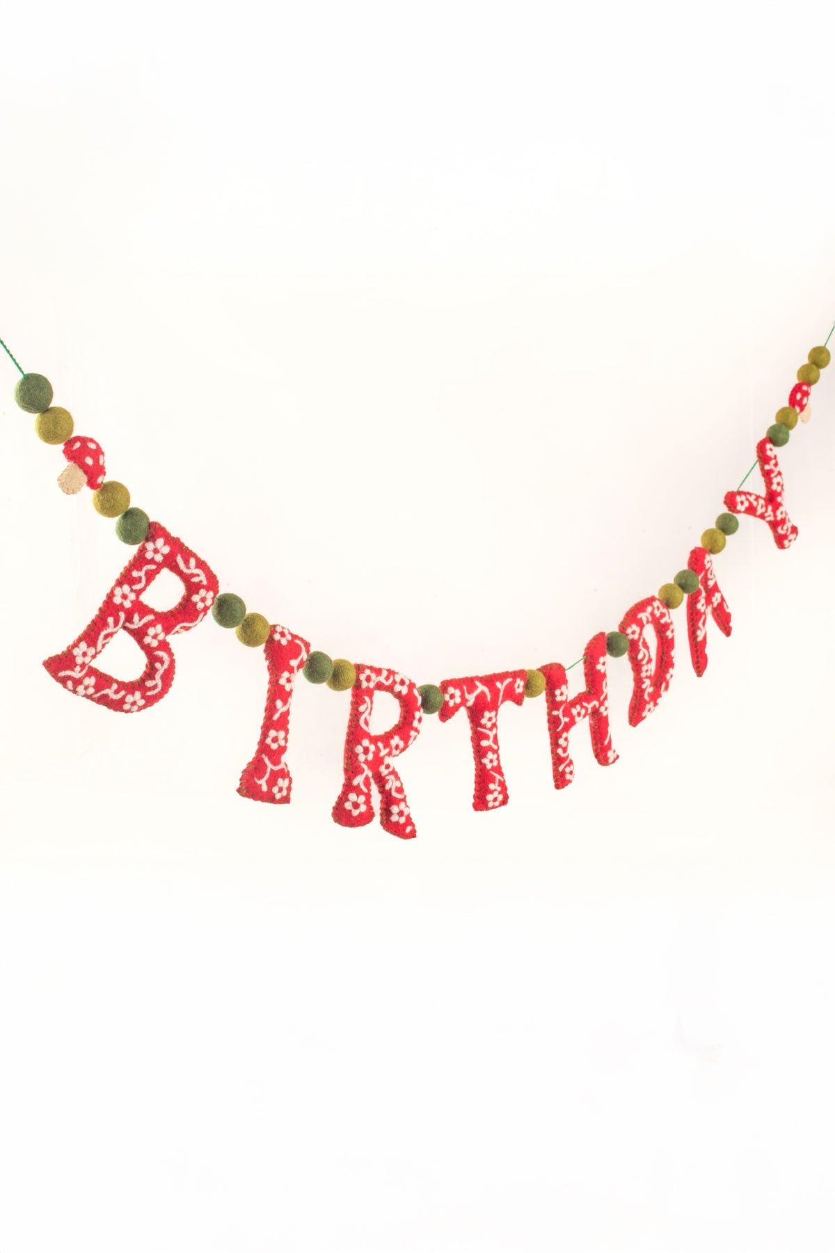 Mushroom Birthday Garland