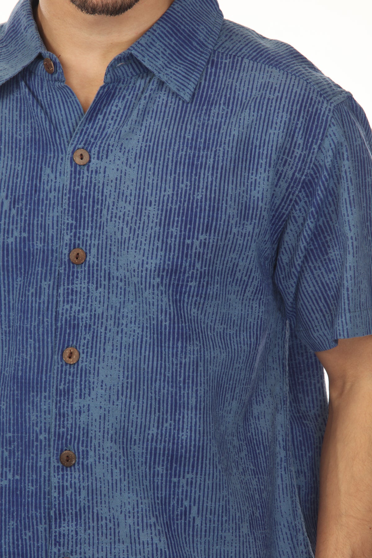Vibration Stripe Short Sleeve Shirt