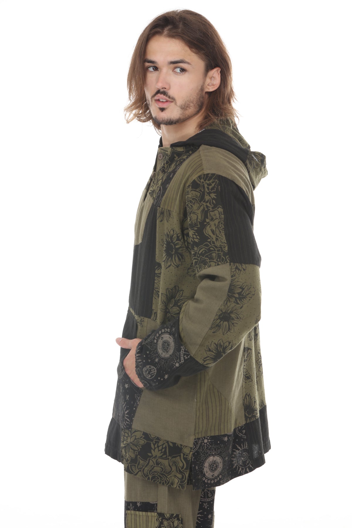 Vintage Patchwork Baja Hoodie