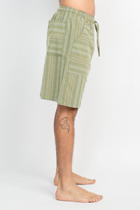 Yarn Dye Stripe Mens Cotton Shorts