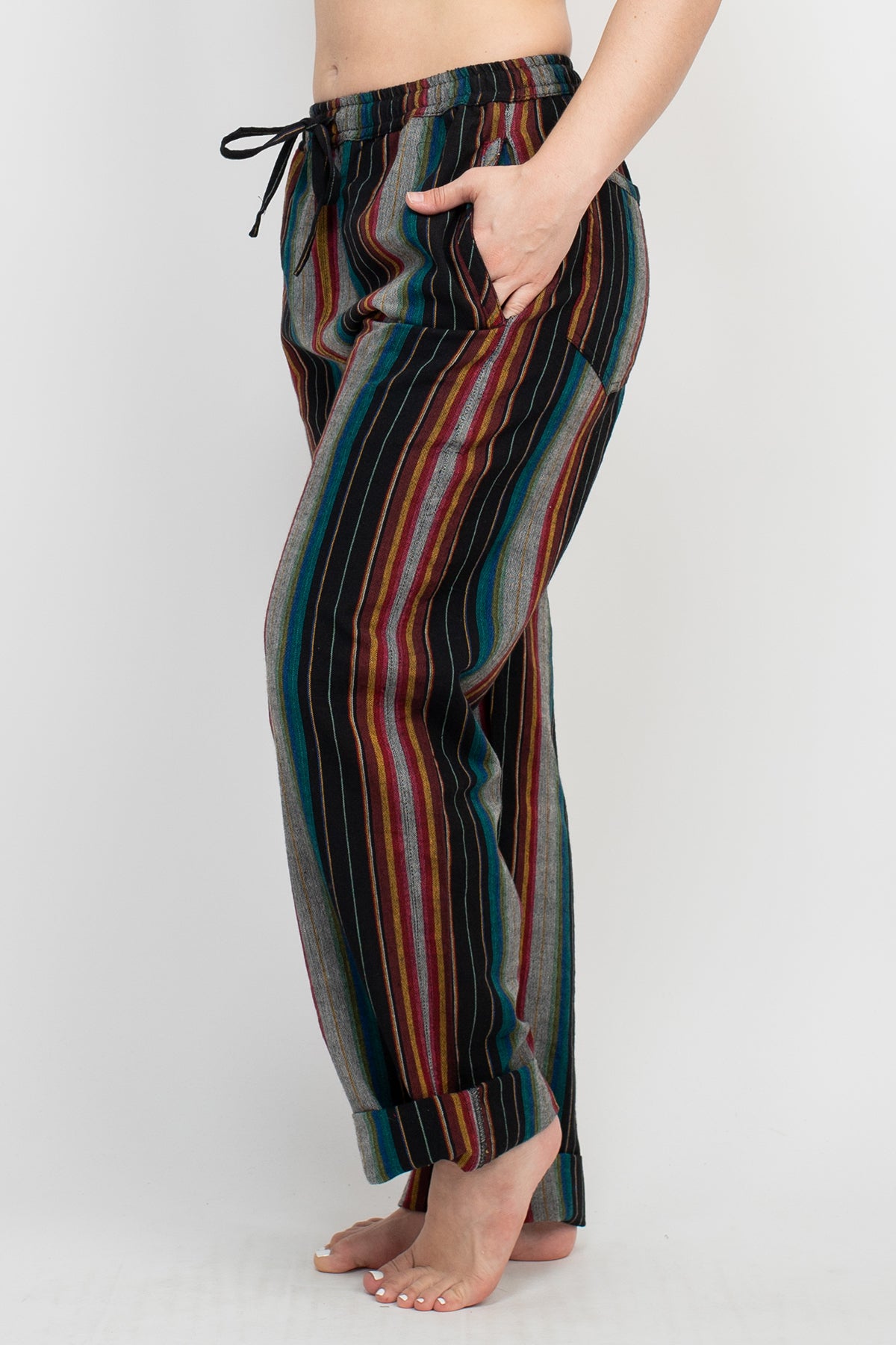 Unisex Striped Pants
