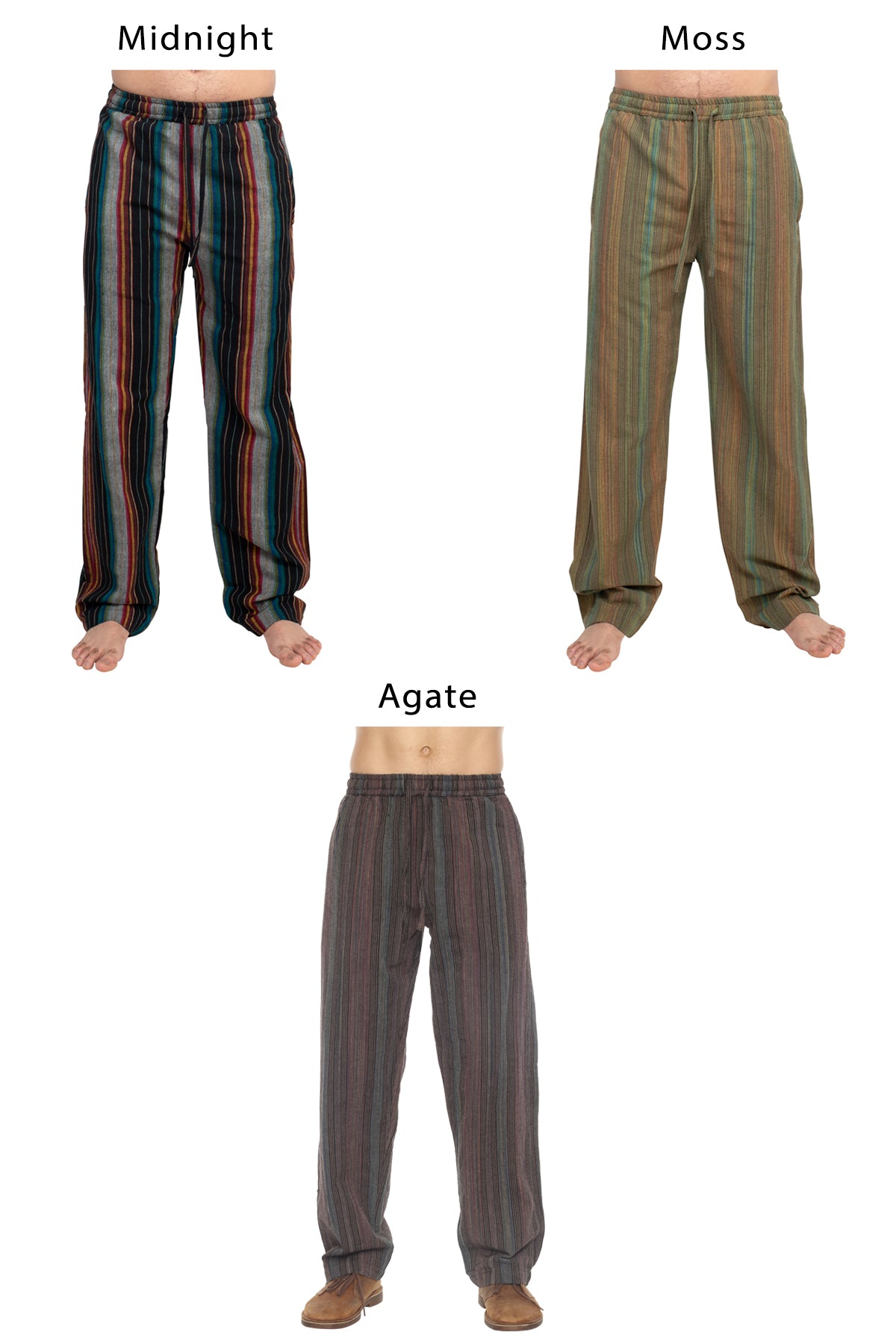 Unisex Striped Pants
