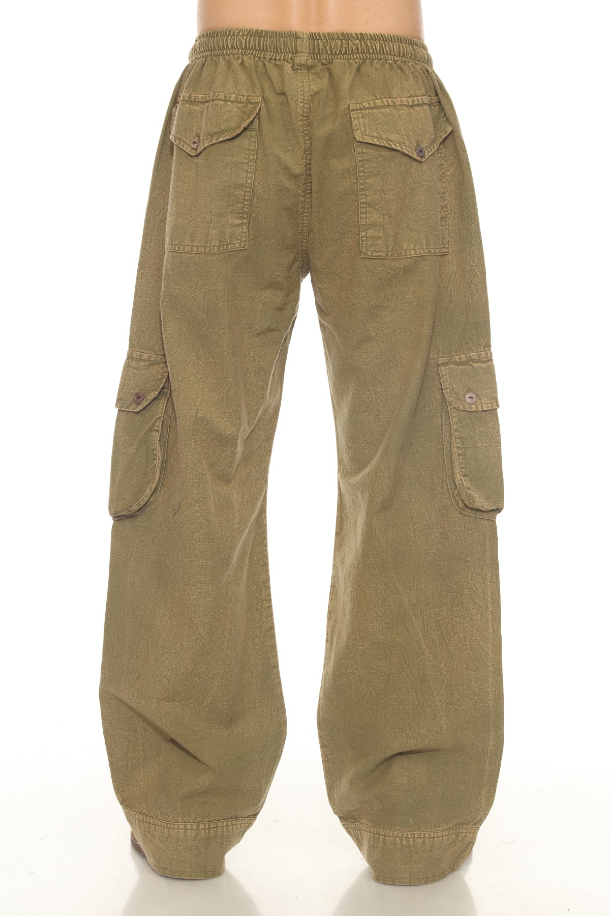 Stonewash Patch Cargo Pants