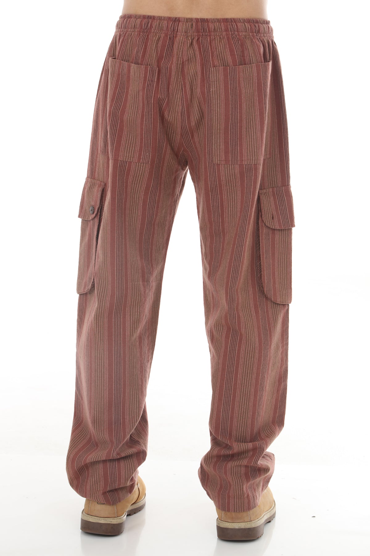 Unisex Striped Cargo Pants