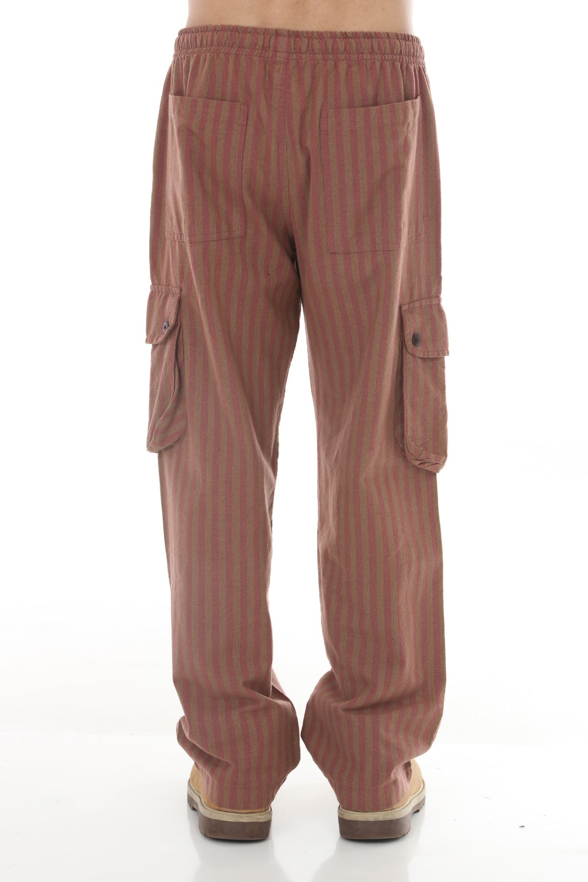 Unisex Striped Cargo Pants