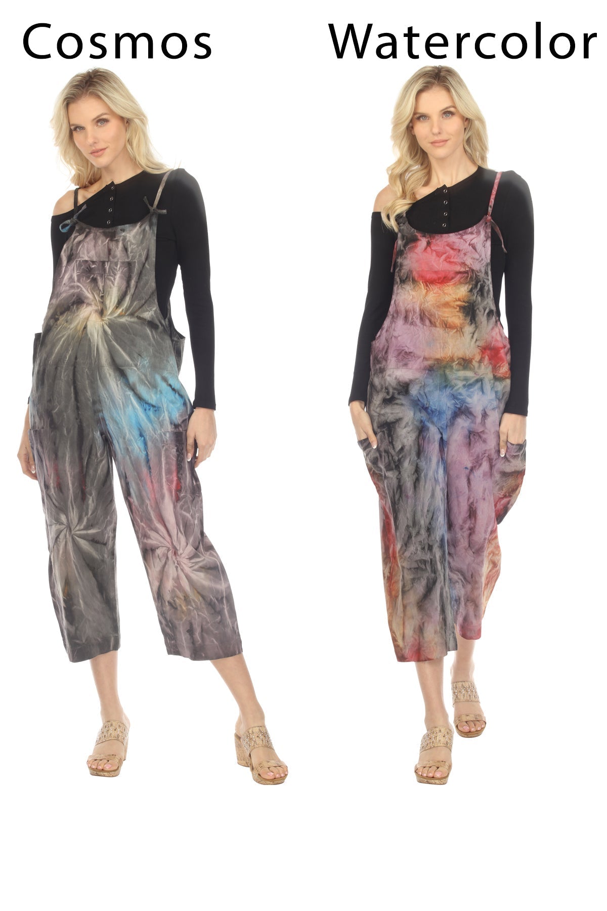 Tie-dye Easy Overalls