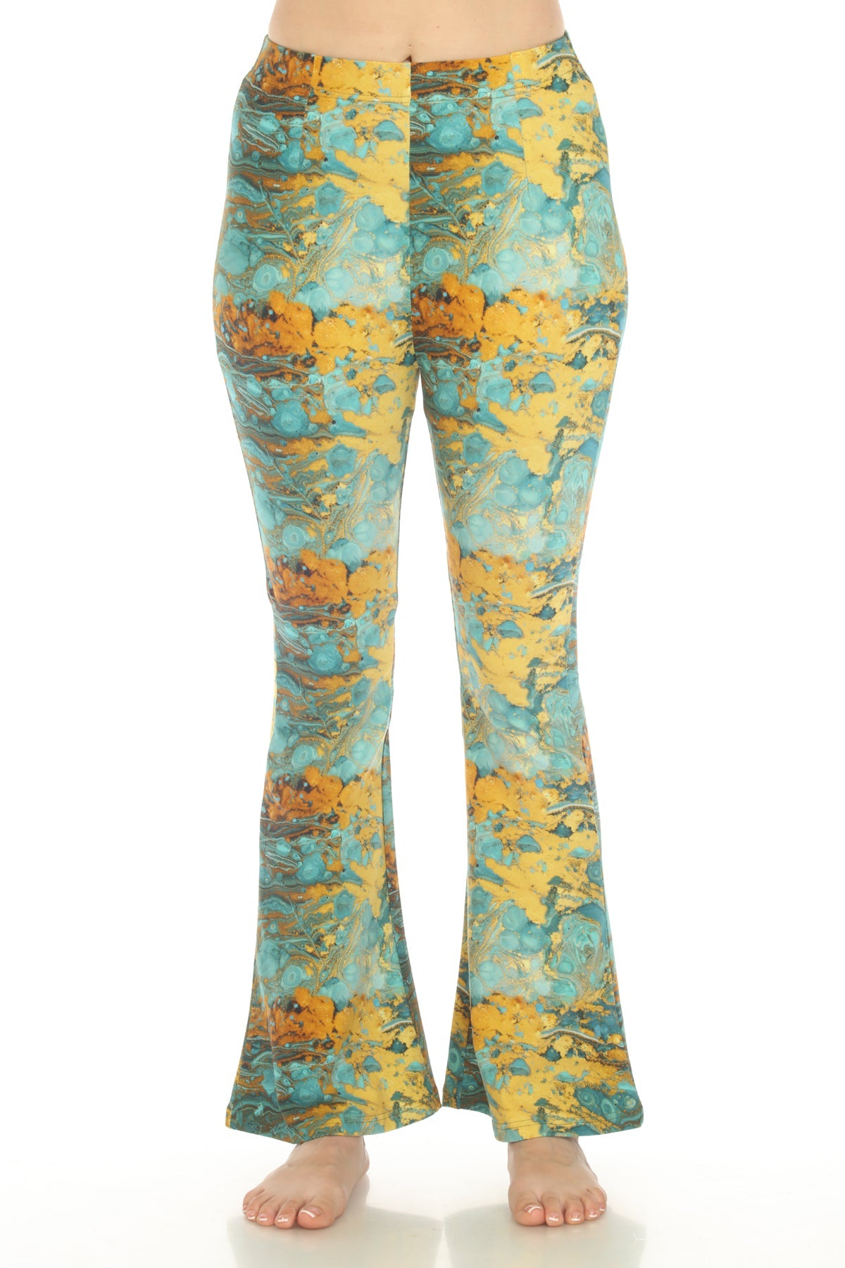 Psychadelic Marble Bellbottom Pants