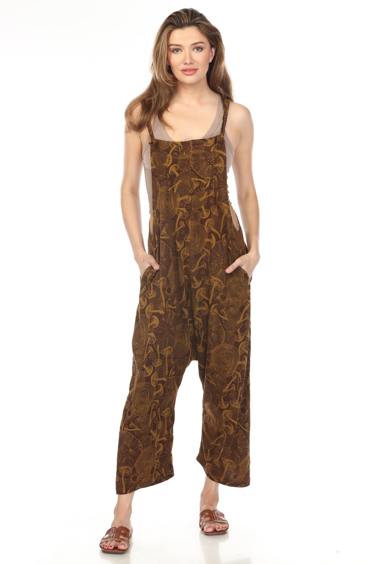 Mushroom Jersey Overalls