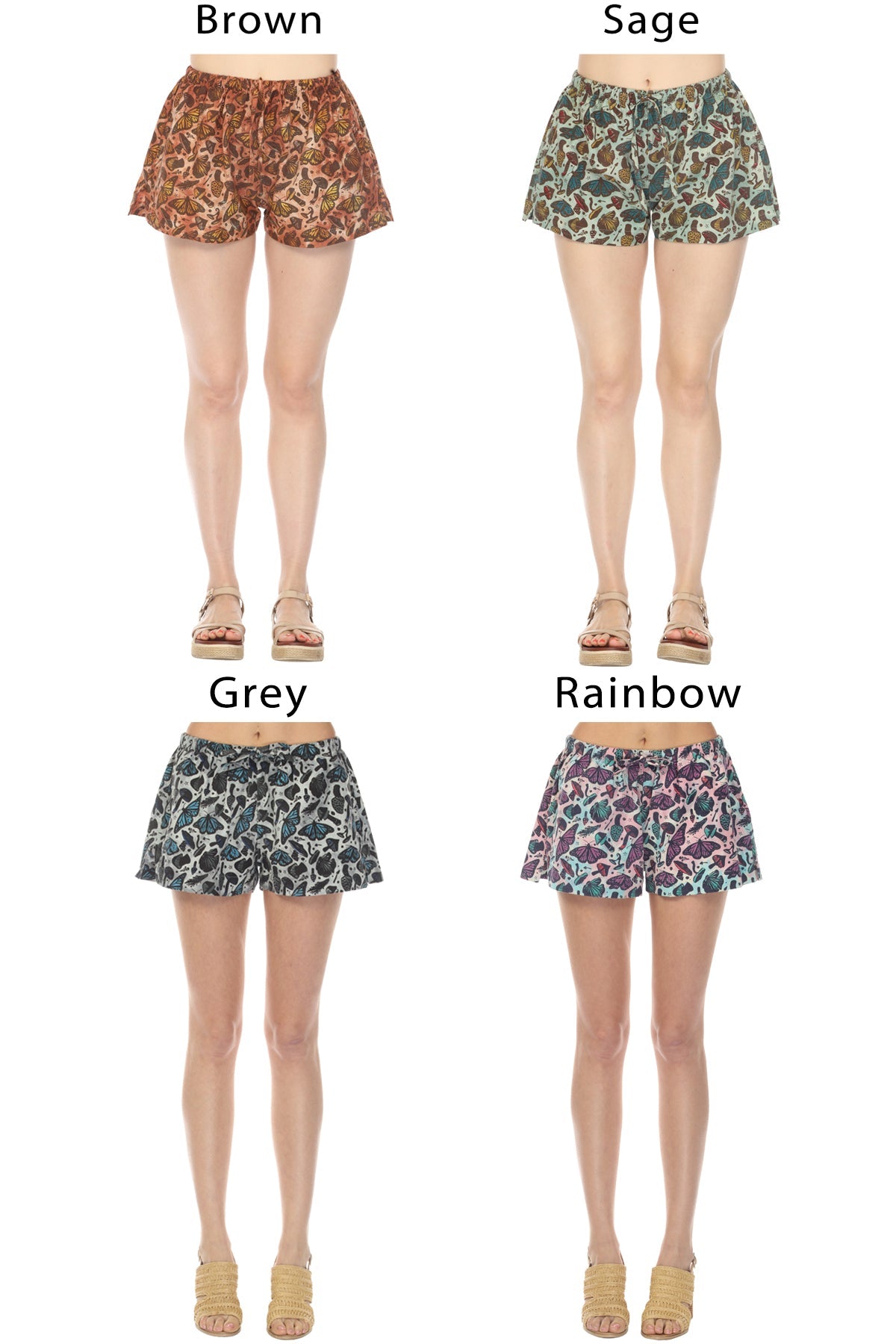 Homespun Butterfly Shorts