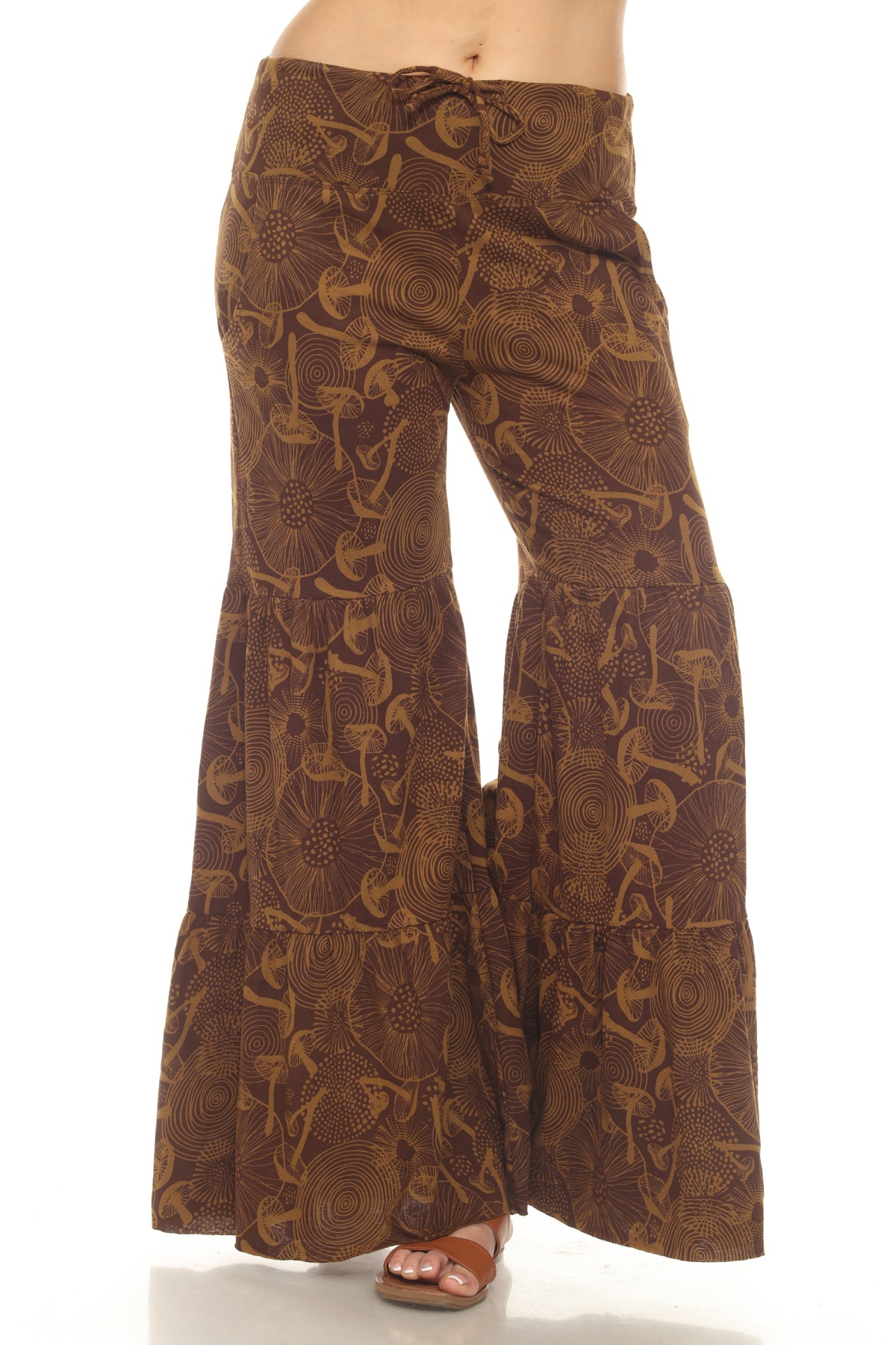 Mushroom Tiered Jersey Pants