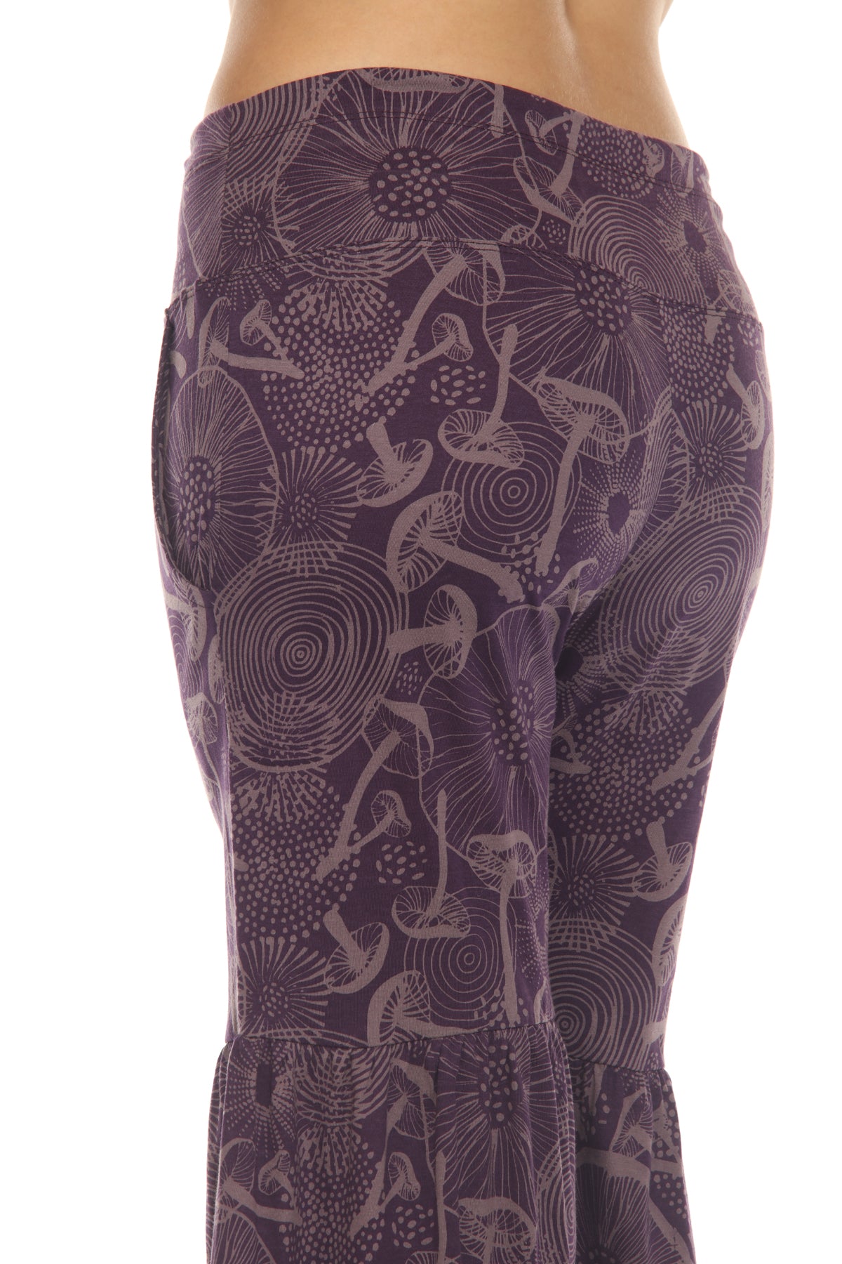Mushroom Tiered Jersey Pants