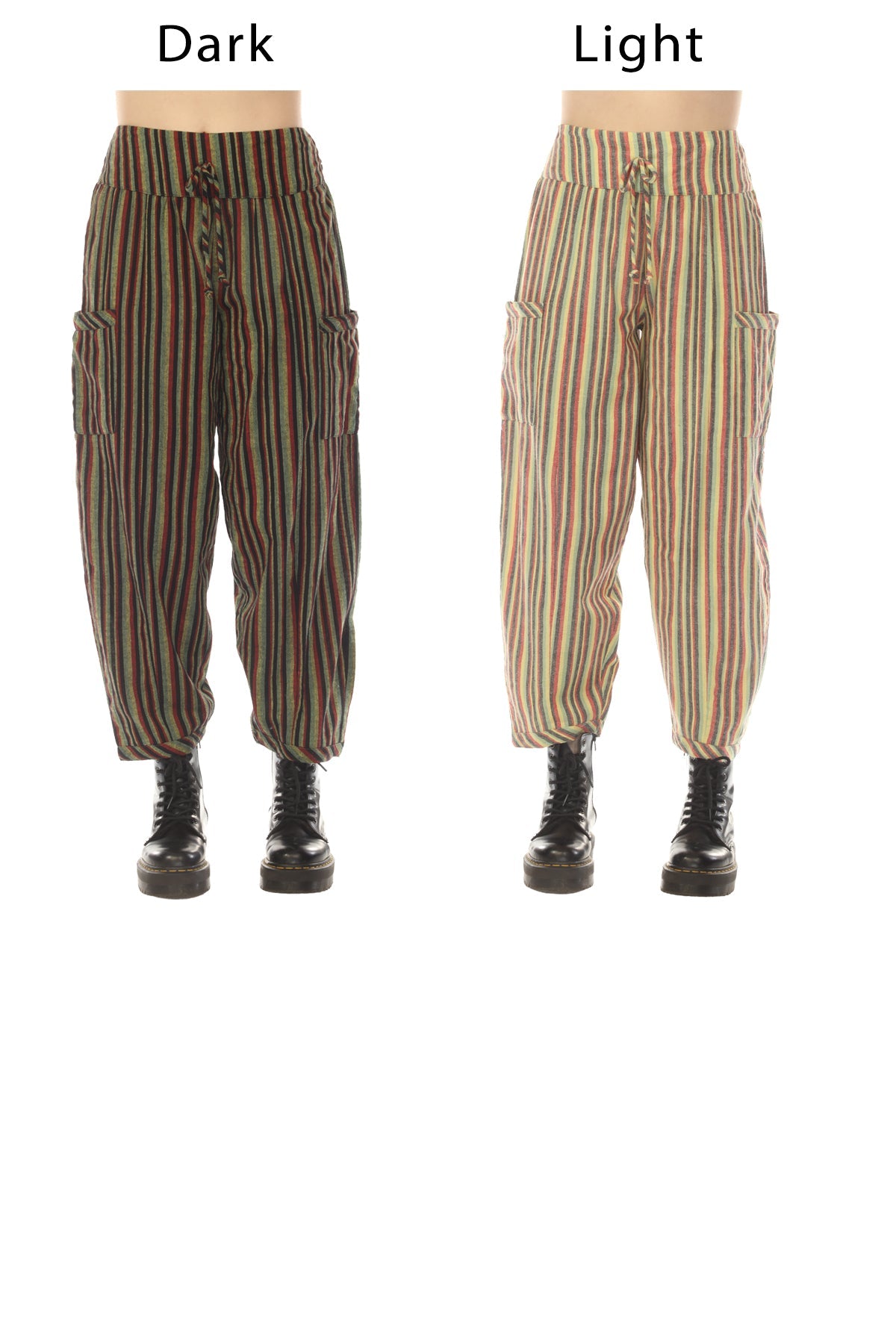 Rasta Stripe Harem Pants