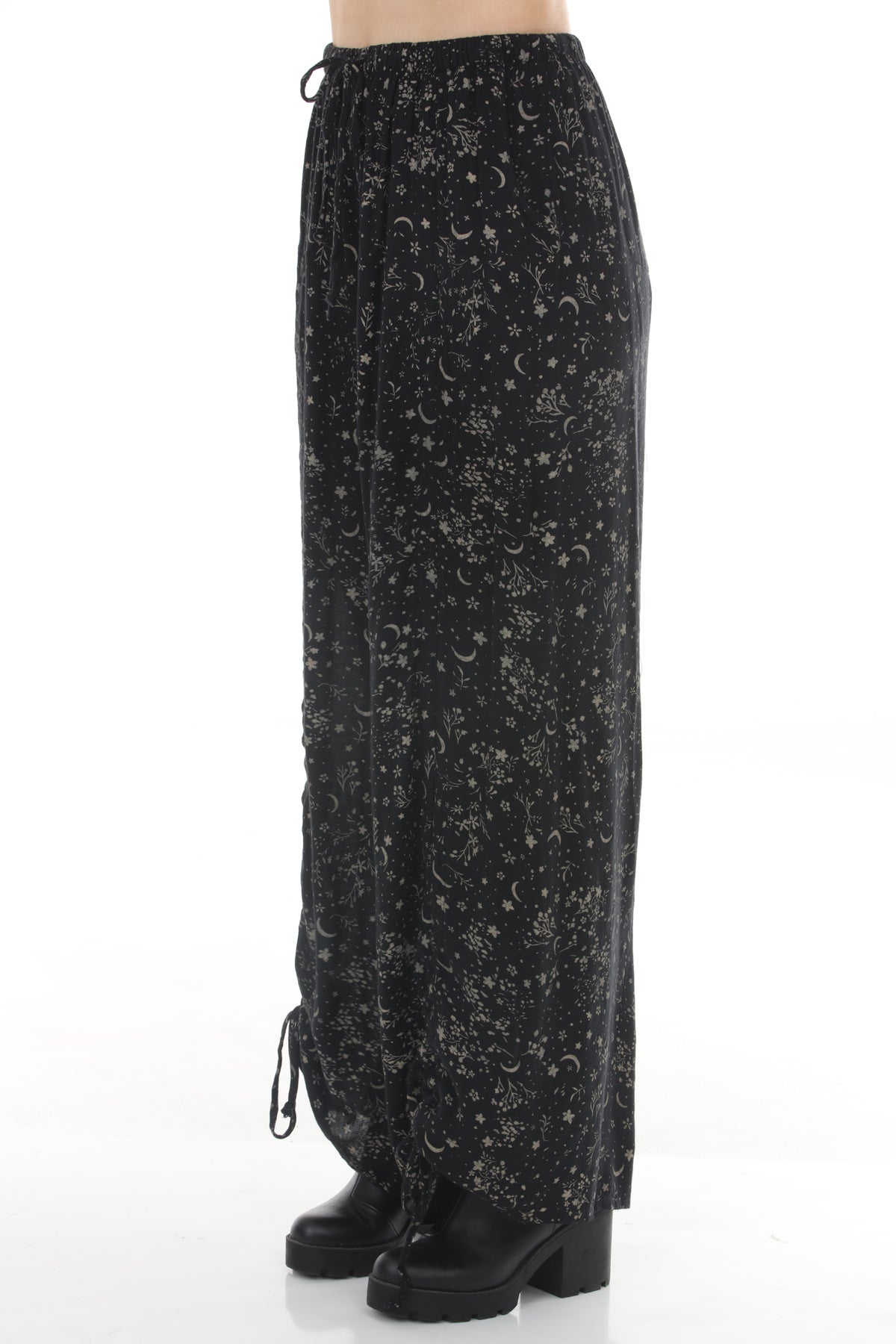 Celestial Flower Drawstring Pants