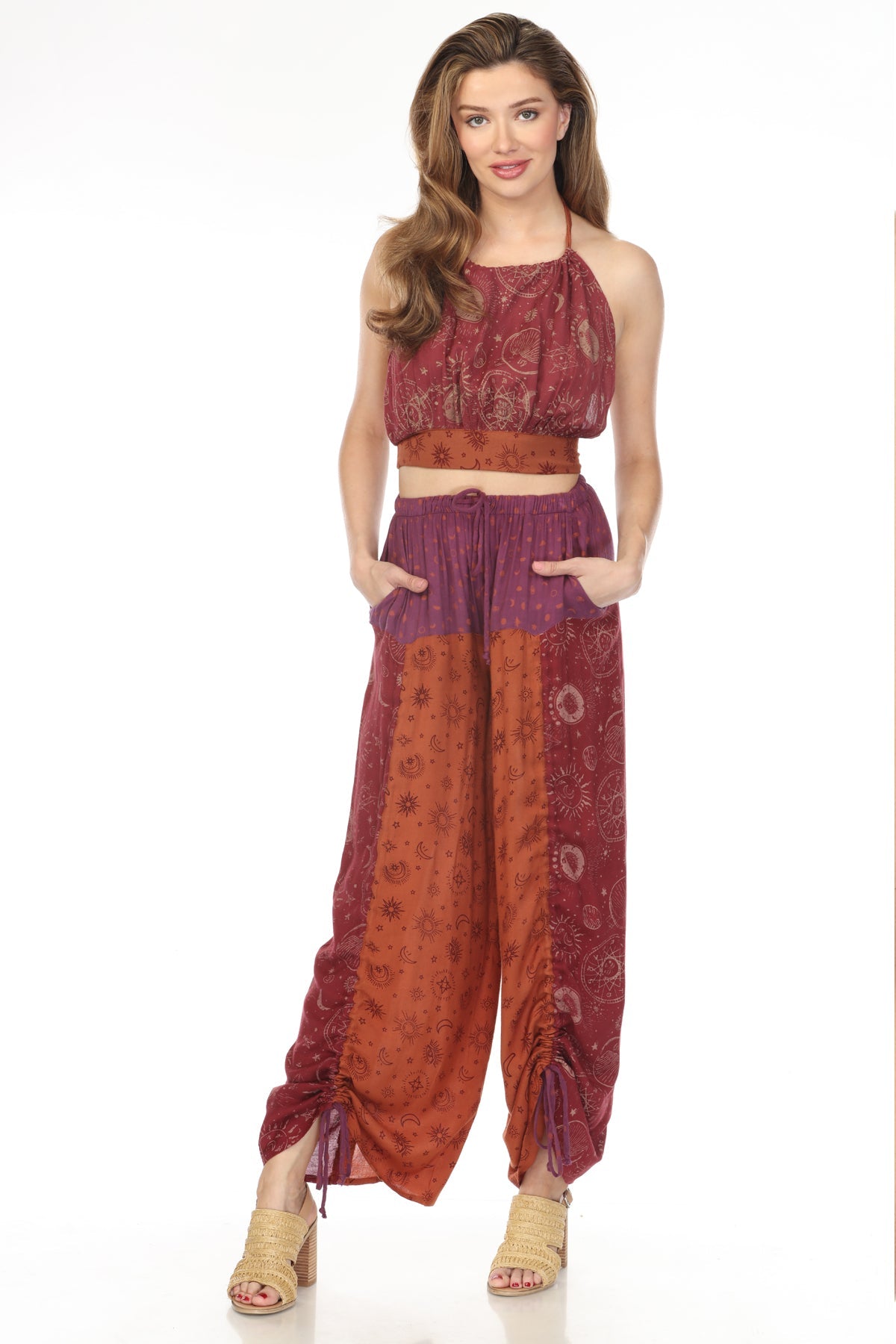 Celestial Ruched Halter Top