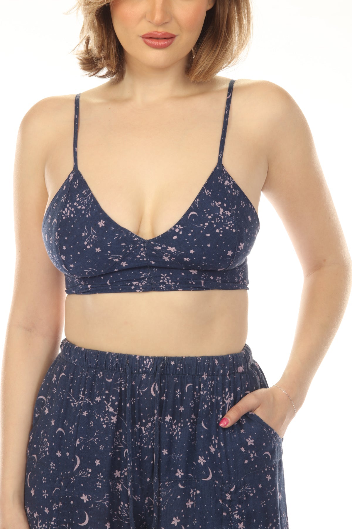 Celestial Flw Bustier Crop Top
