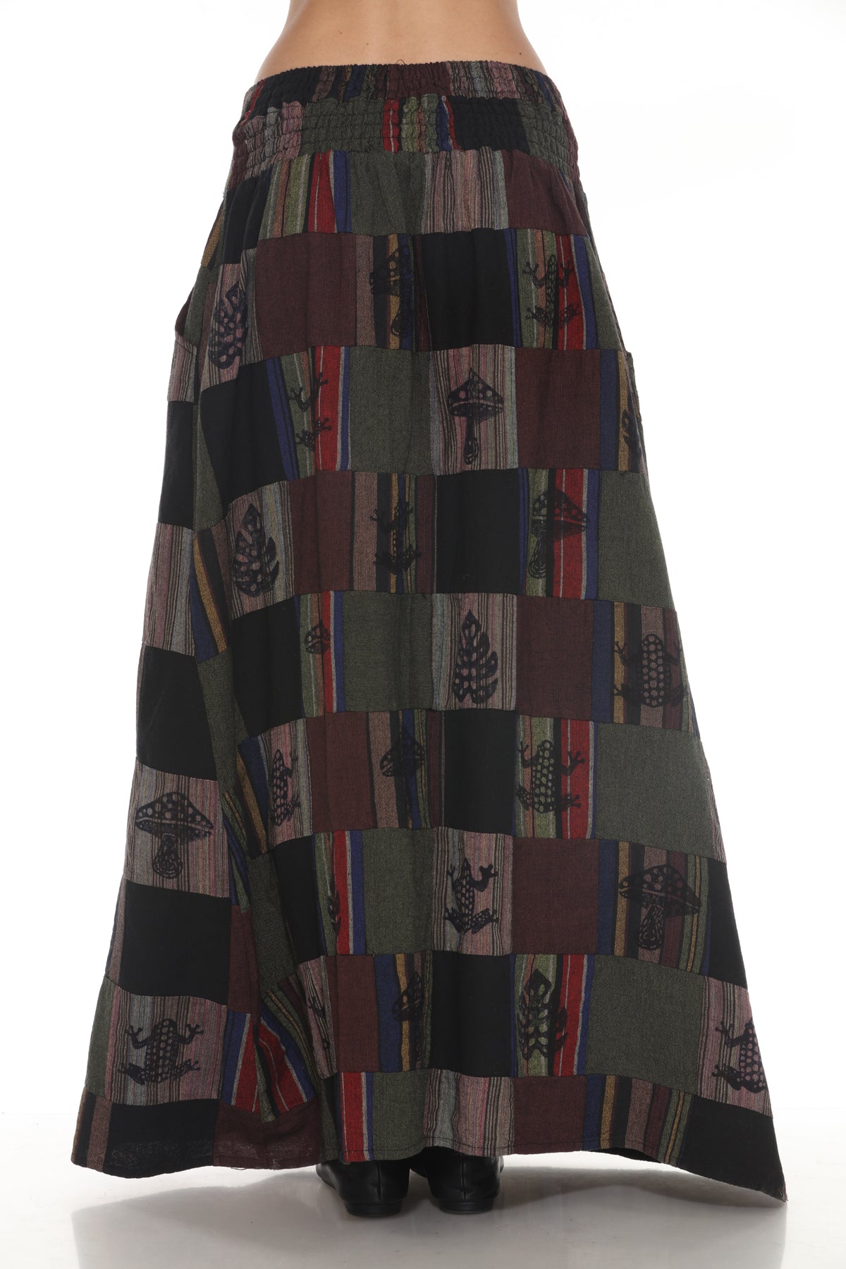 Maxi Patchwork Skirt