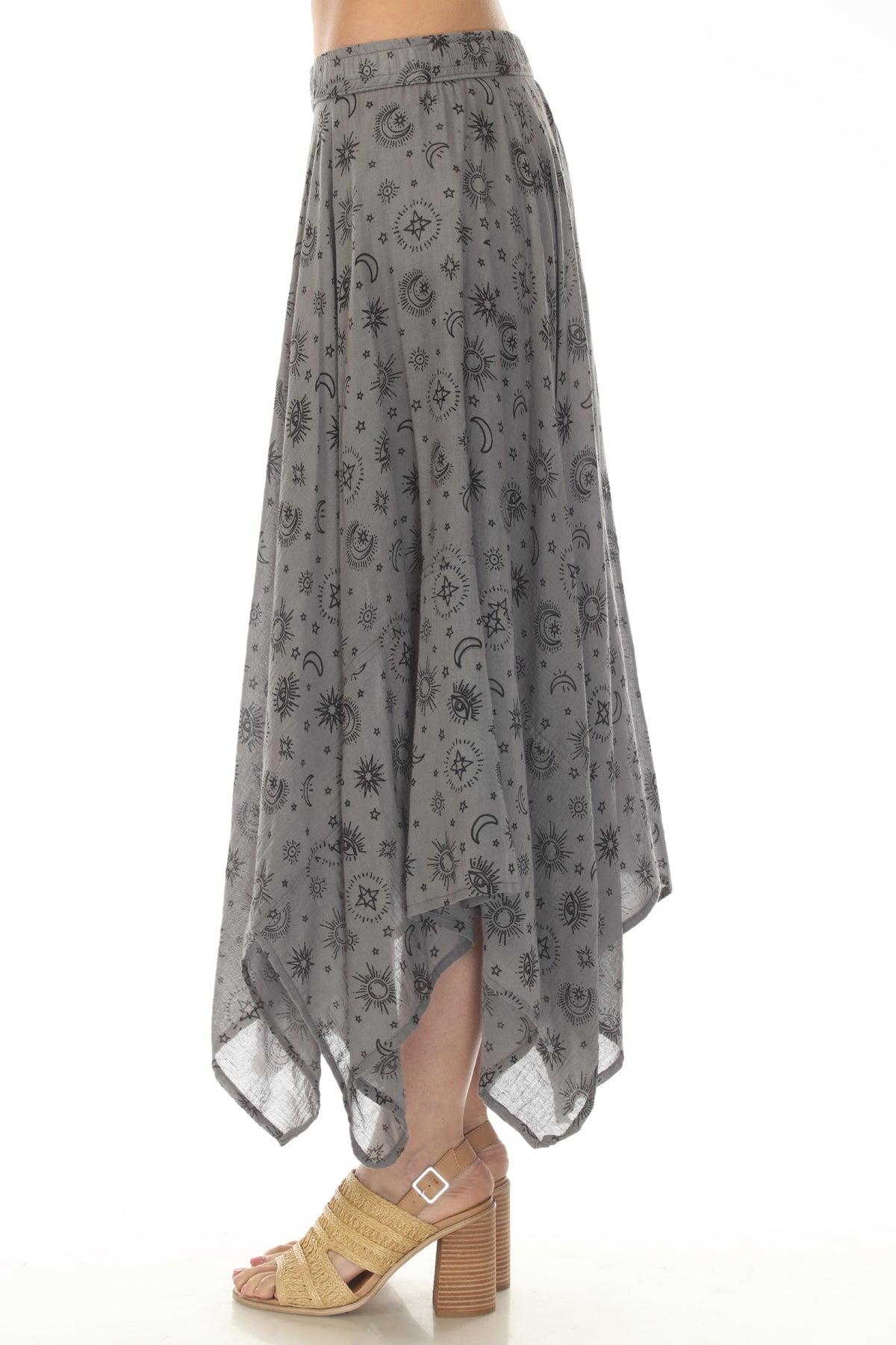 Gauze HankerChief Maxi Skirt