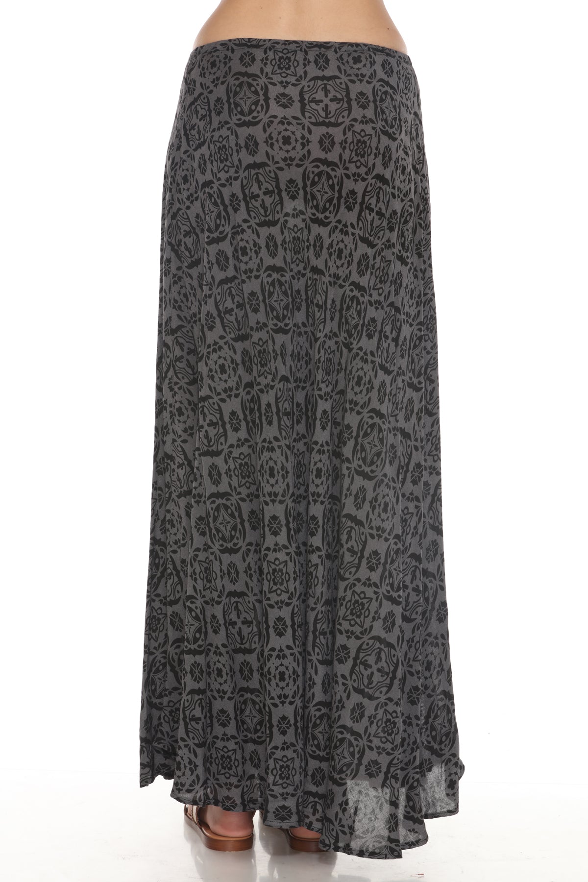 Moroccan Tile Bias Maxi Skirt