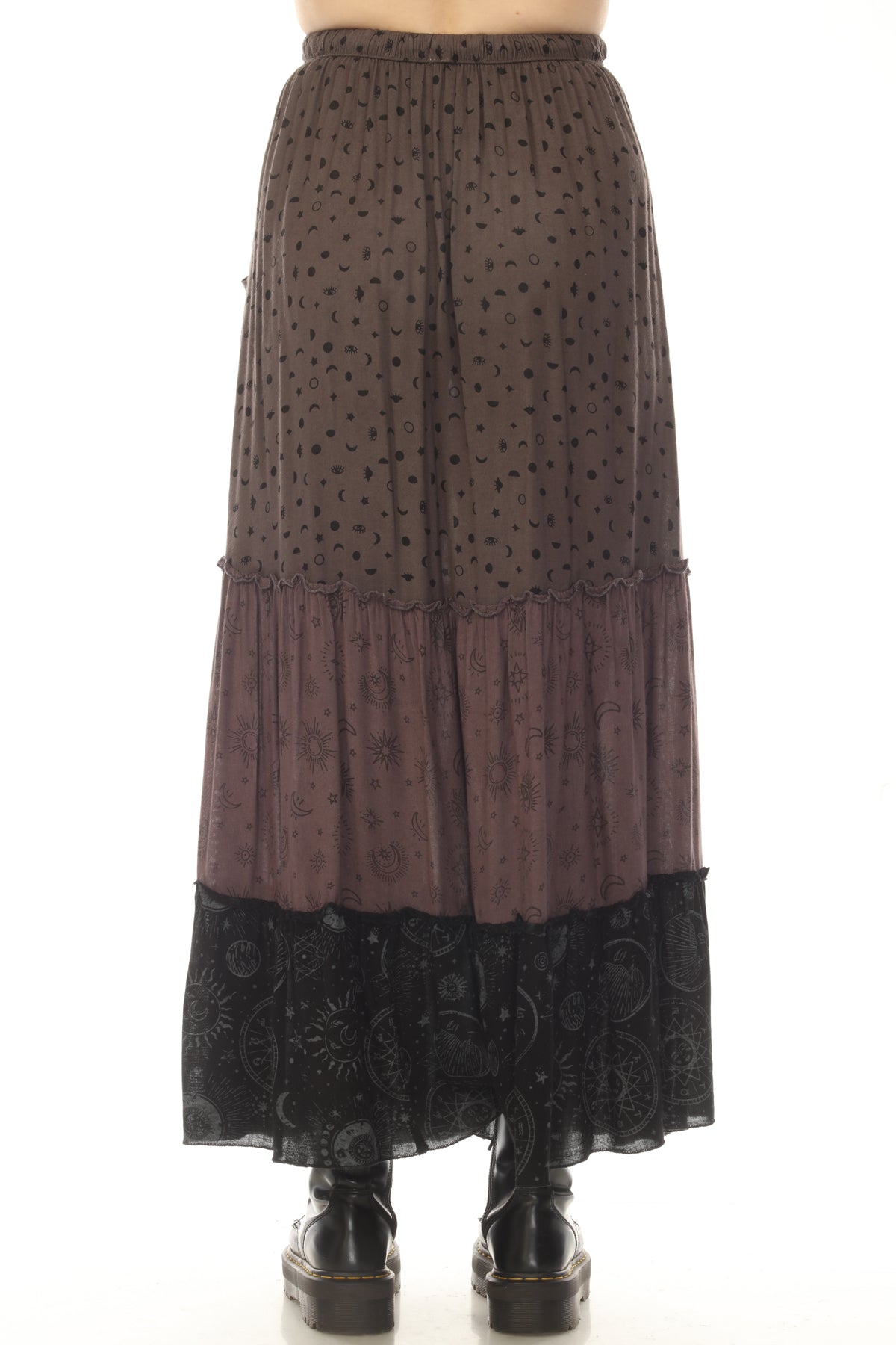 Celestial Patchwork Tiered Skirt