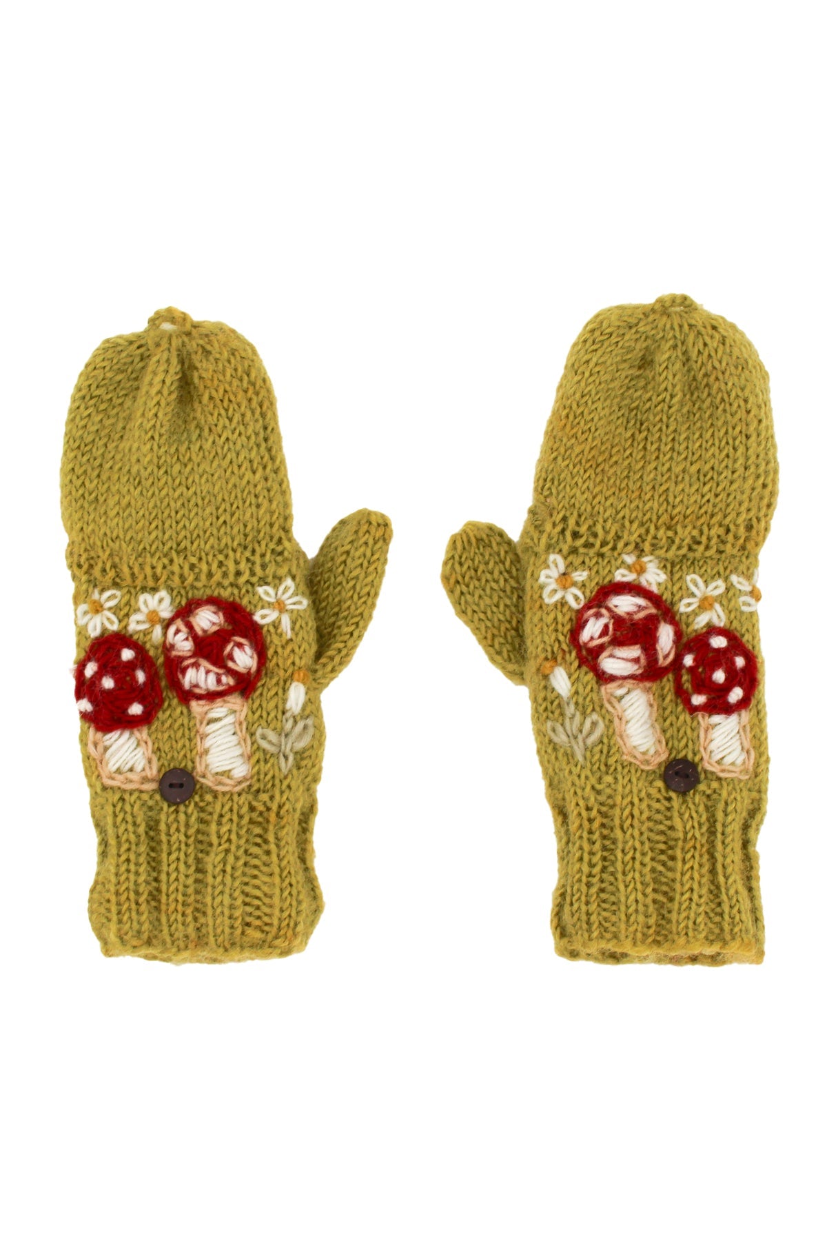 Hand Embroidery Mittens