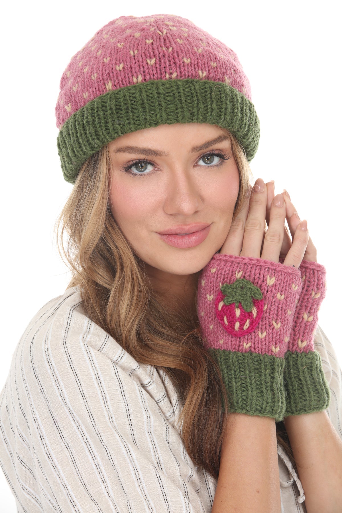Fruit Fingerless Mittens