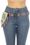Rustic Stripe Hemp Belt bag