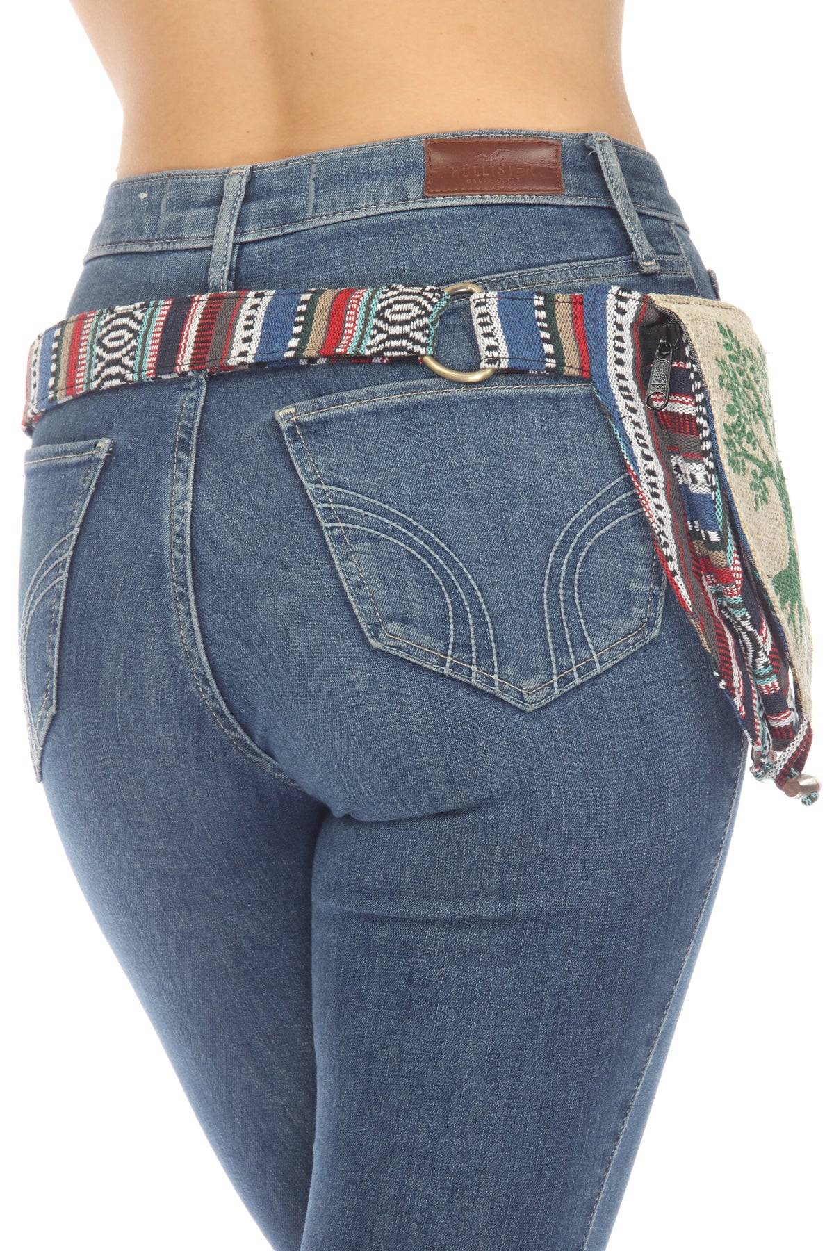 Rustic Stripe Hemp Belt bag