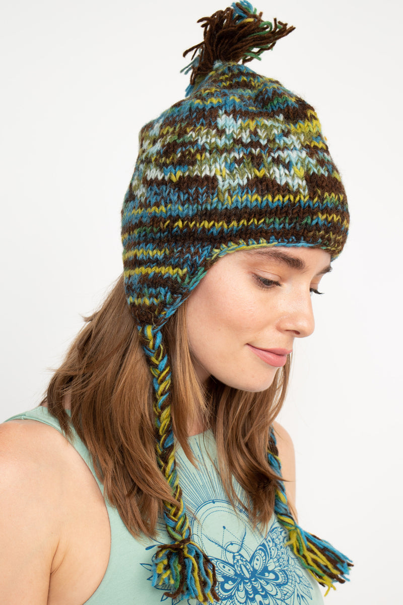 Knit Tiedye Winter Beanie Snow Ski Hat