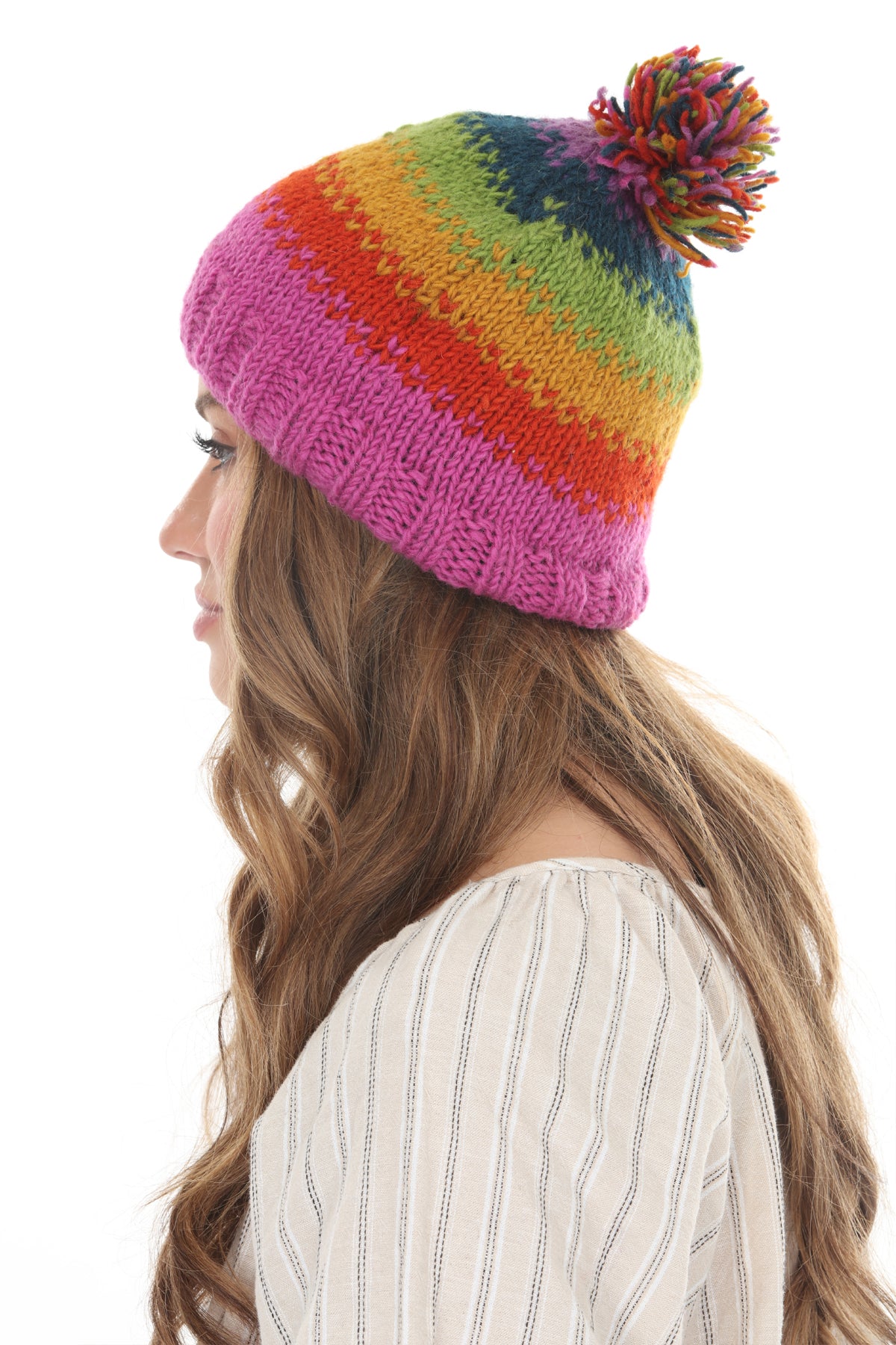 Blurred Lines Pom Beanie