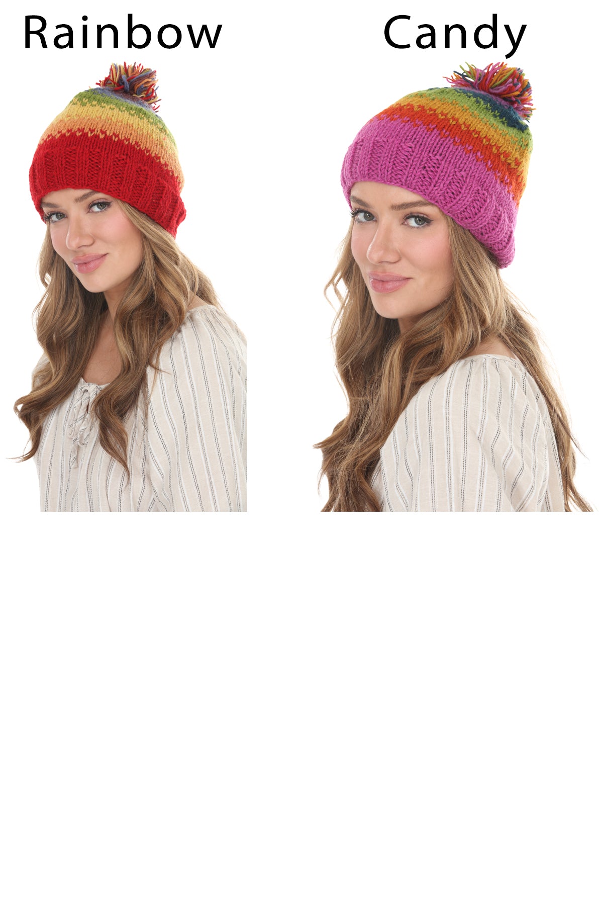 Blurred Lines Pom Beanie
