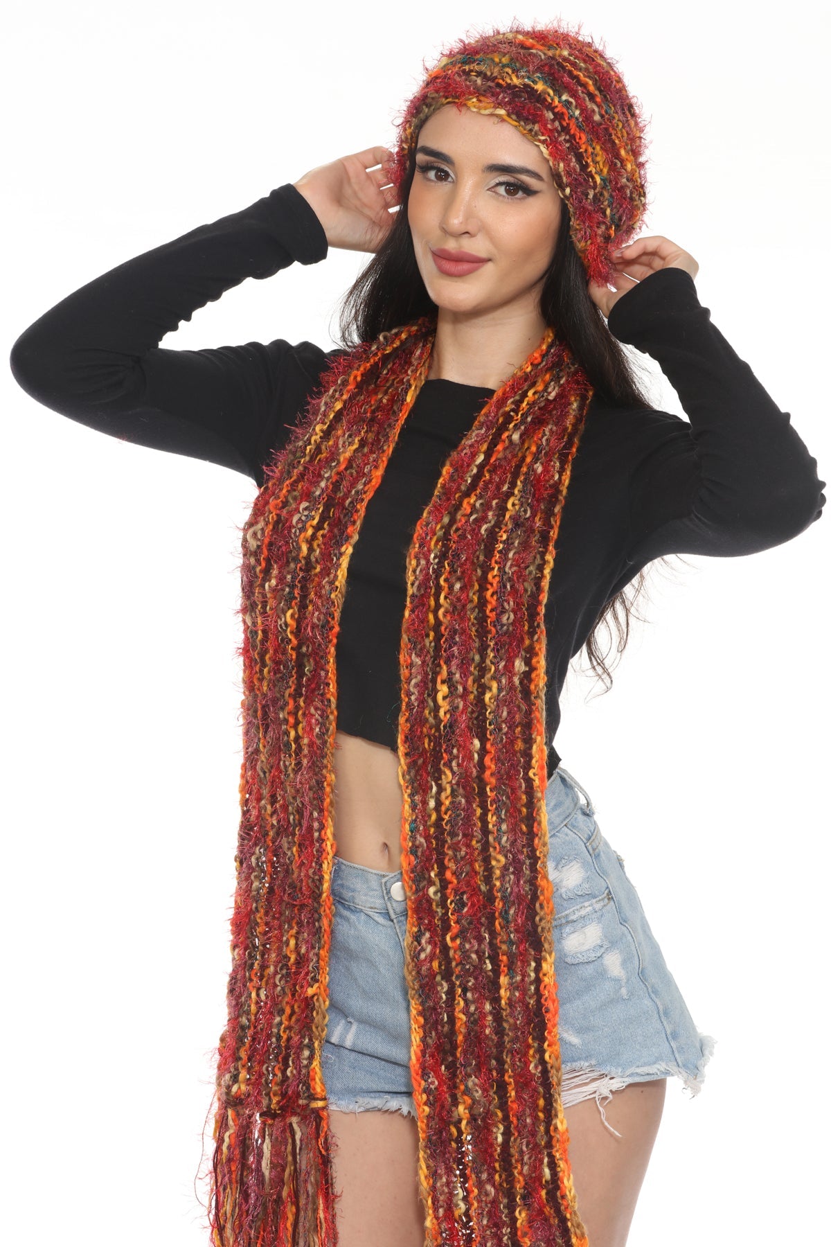 Multi Yarn Slouchy Beanie