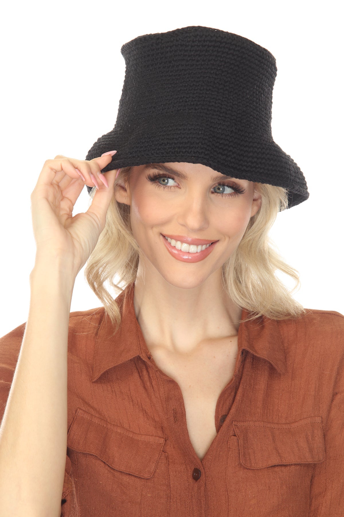 Cotton Crochet Bucket Hat