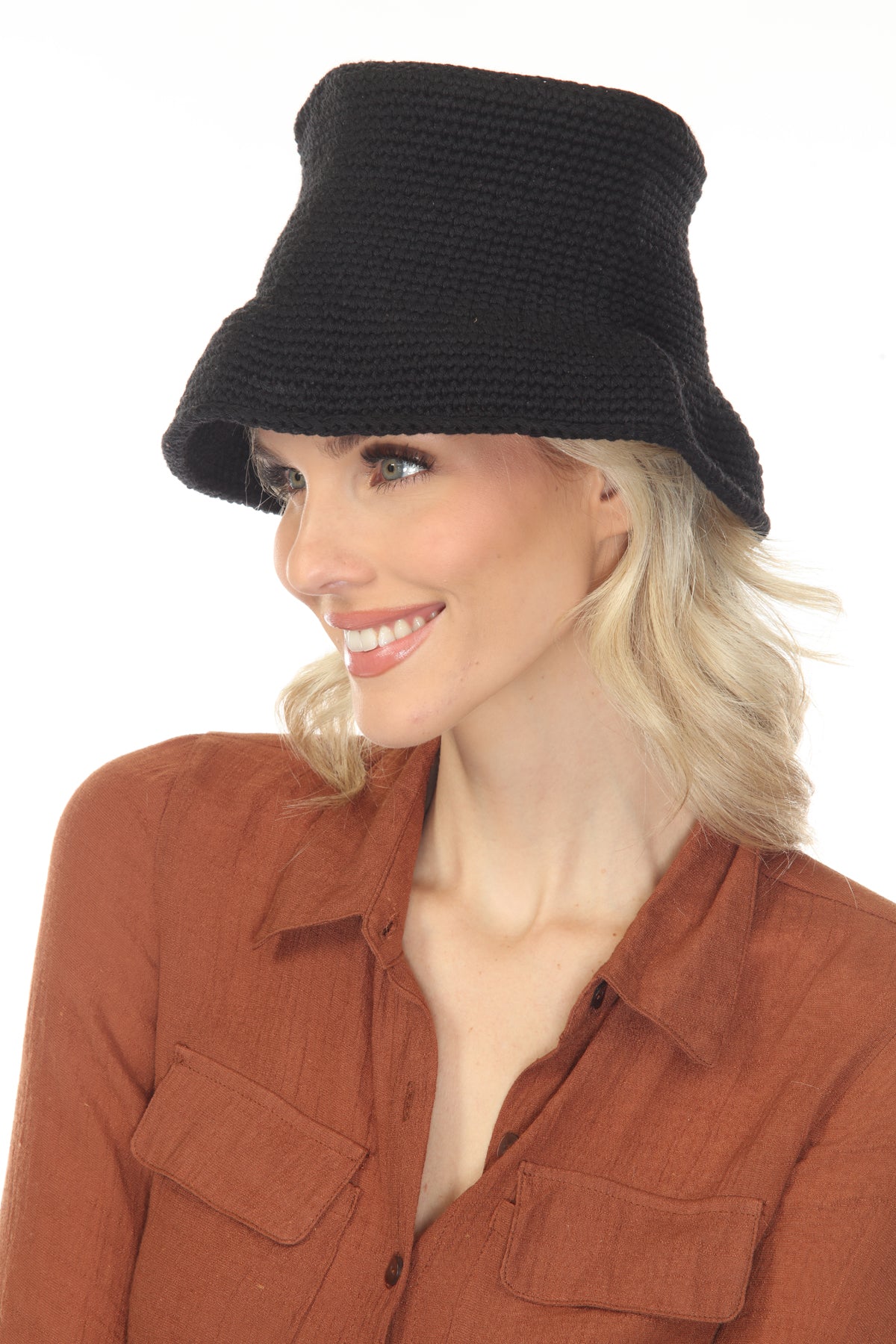 Cotton Crochet Bucket Hat