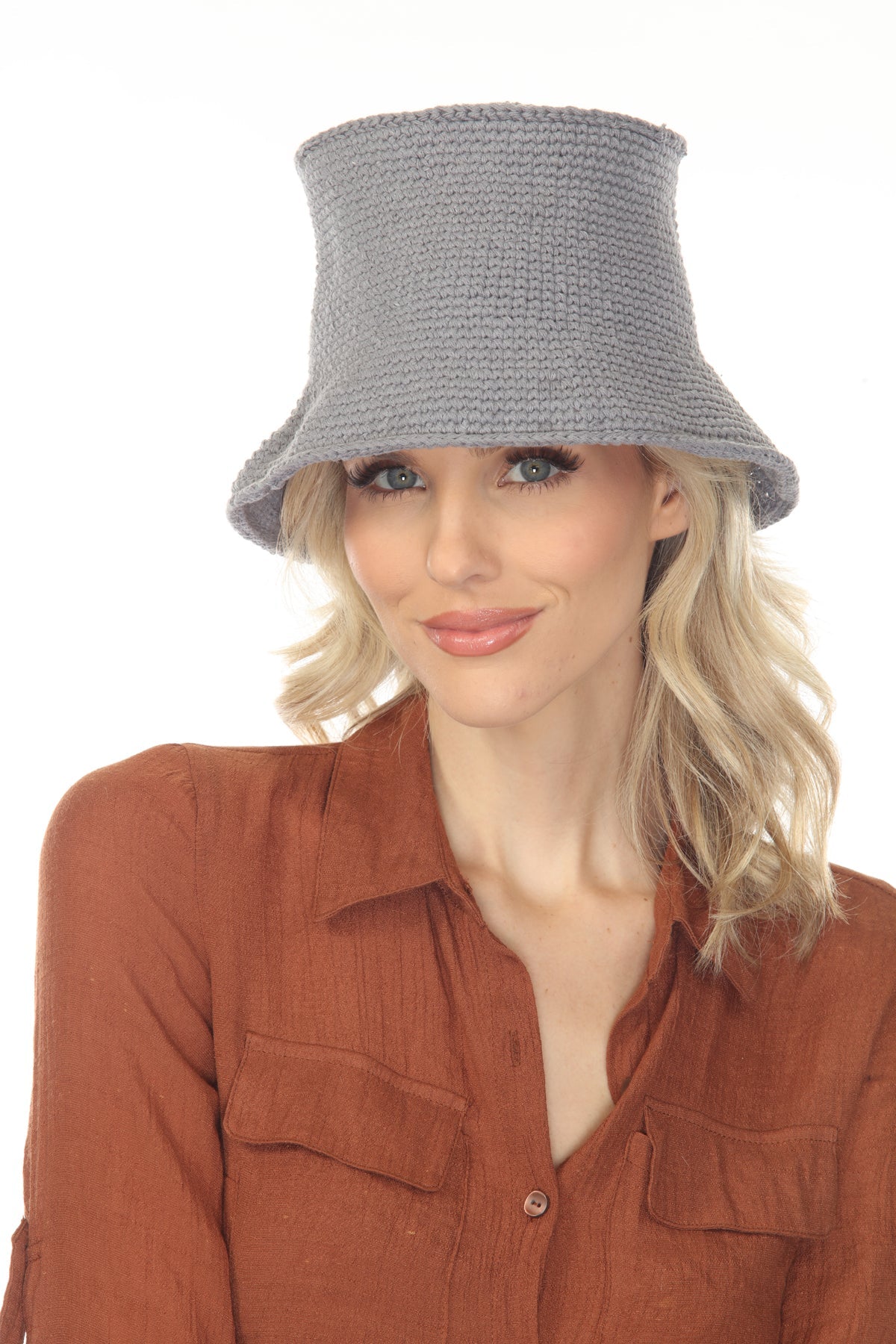 Cotton Crochet Bucket Hat