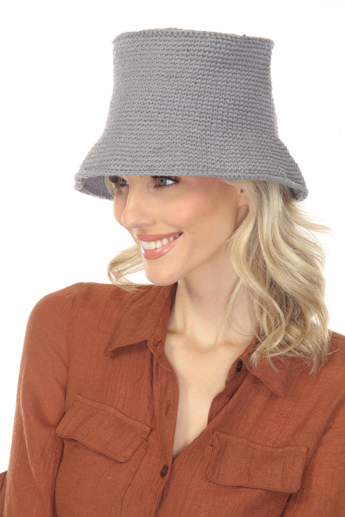 Cotton Crochet Bucket Hat