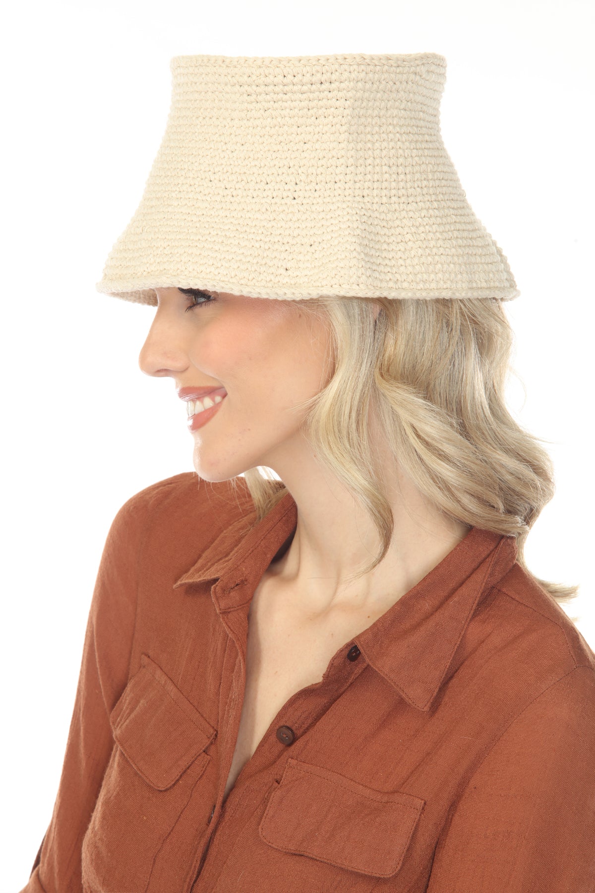 Cotton Crochet Bucket Hat