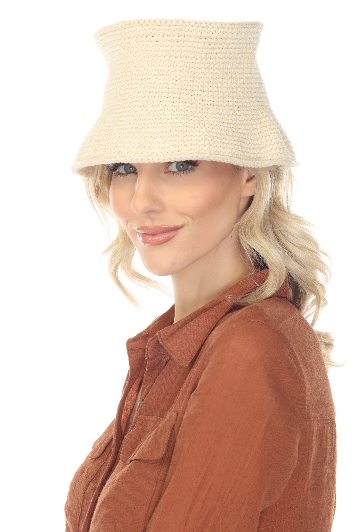 Cotton Crochet Bucket Hat