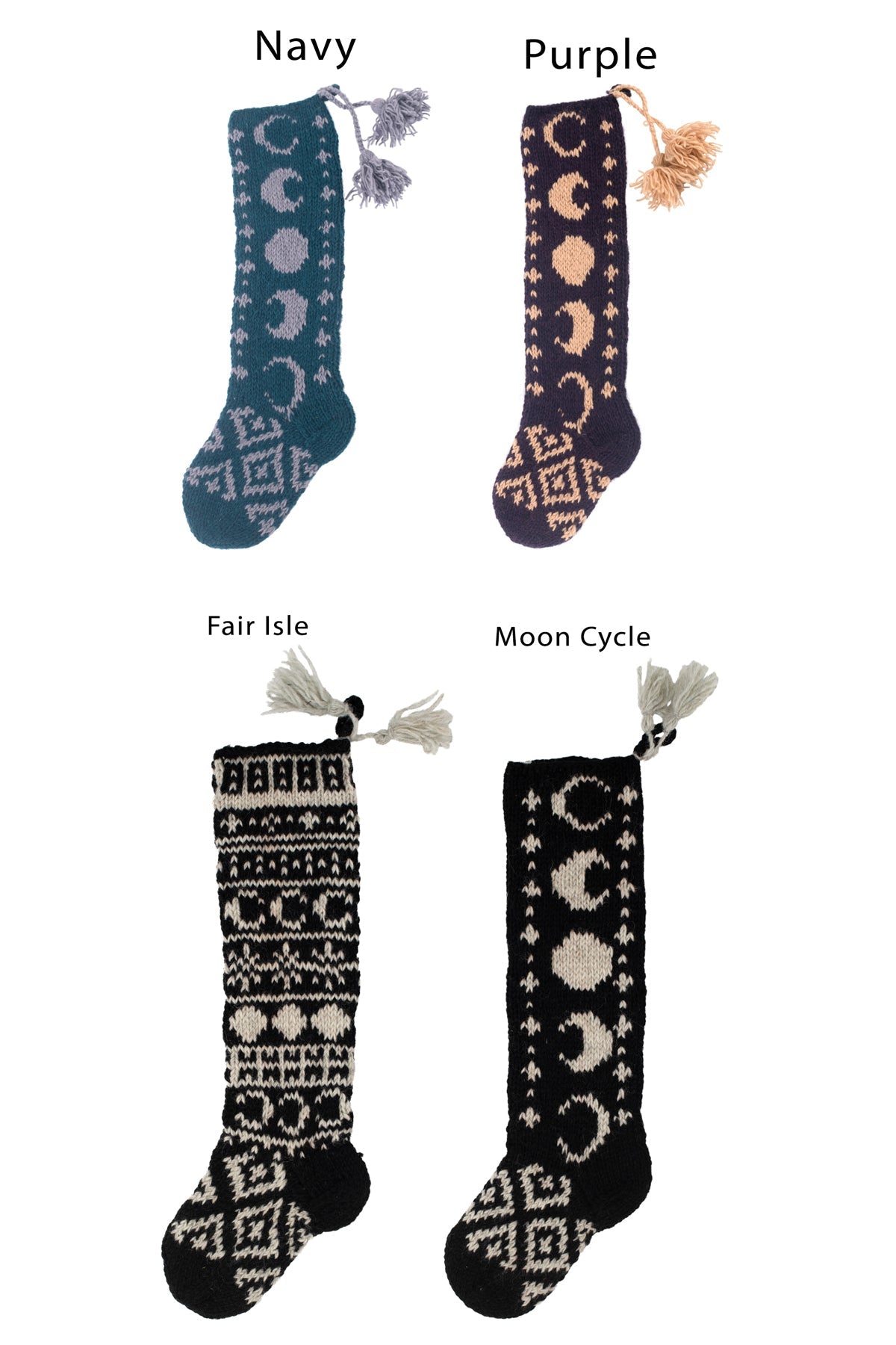 Celestial Hand Knit Stockings