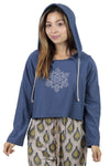 Cozy Mandala Crop Hoodie