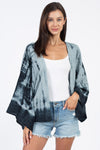 Tie-Dye Kimono Cardigan